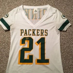 PINK packers jersey top